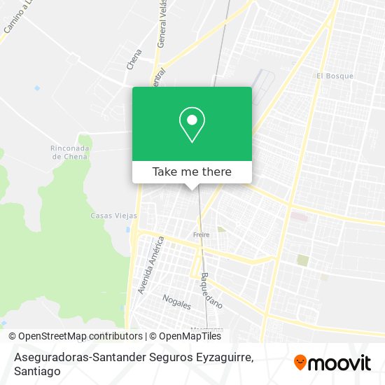 Aseguradoras-Santander Seguros Eyzaguirre map