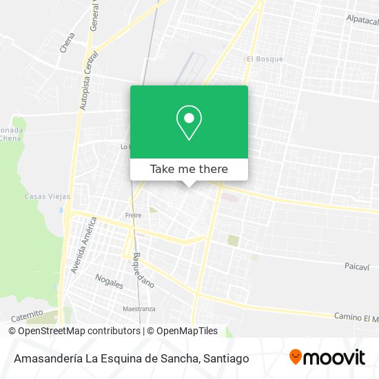 Mapa de Amasandería La Esquina de Sancha