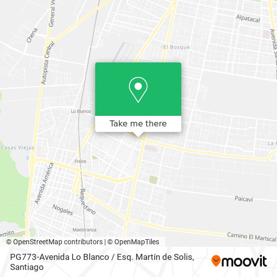 PG773-Avenida Lo Blanco / Esq. Martín de Solis map