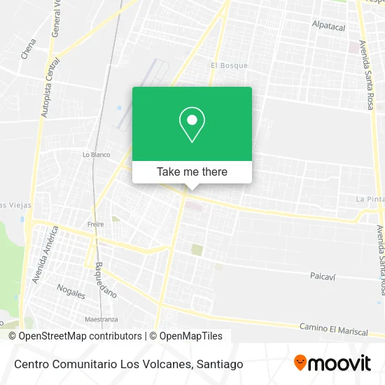 Centro Comunitario Los Volcanes map