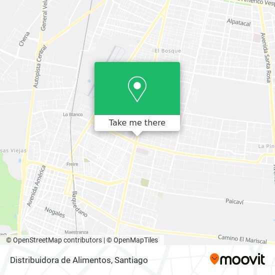 Distribuidora de Alimentos map