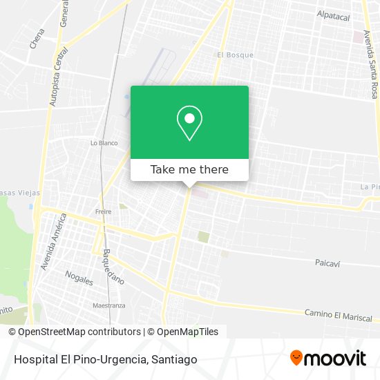 Hospital El Pino-Urgencia map