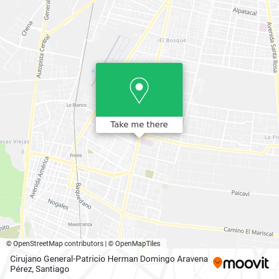 Cirujano General-Patricio Herman Domingo Aravena Pérez map