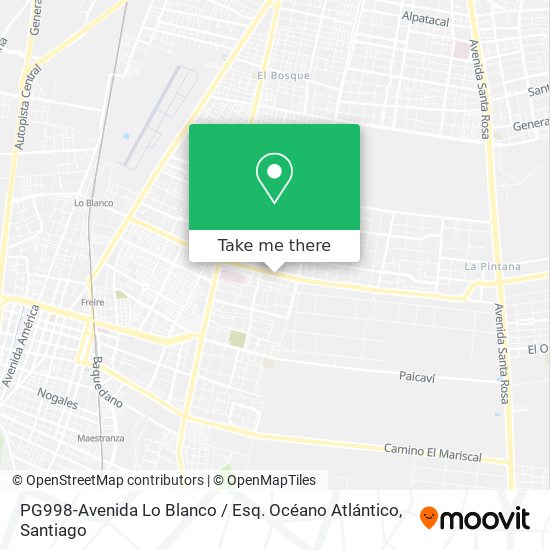 PG998-Avenida Lo Blanco / Esq. Océano Atlántico map