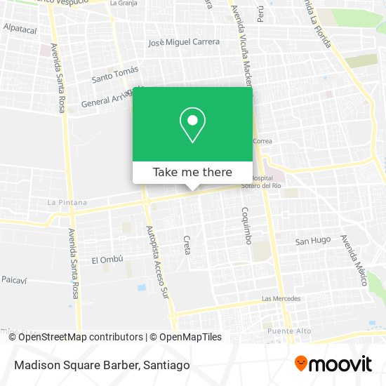 Mapa de Madison Square Barber