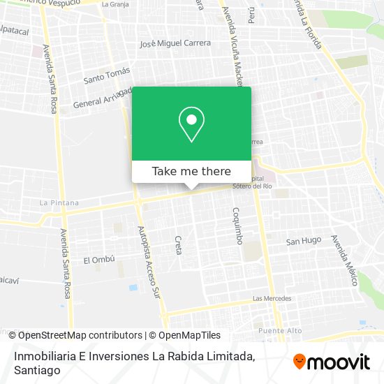 Inmobiliaria E Inversiones La Rabida Limitada map