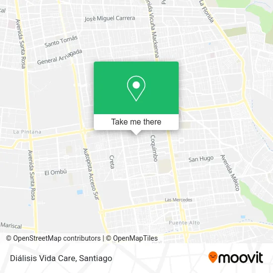 Diálisis Vida Care map