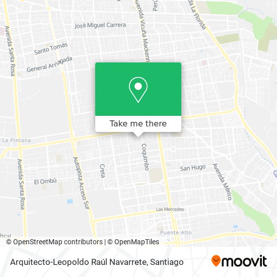 Mapa de Arquitecto-Leopoldo Raúl Navarrete