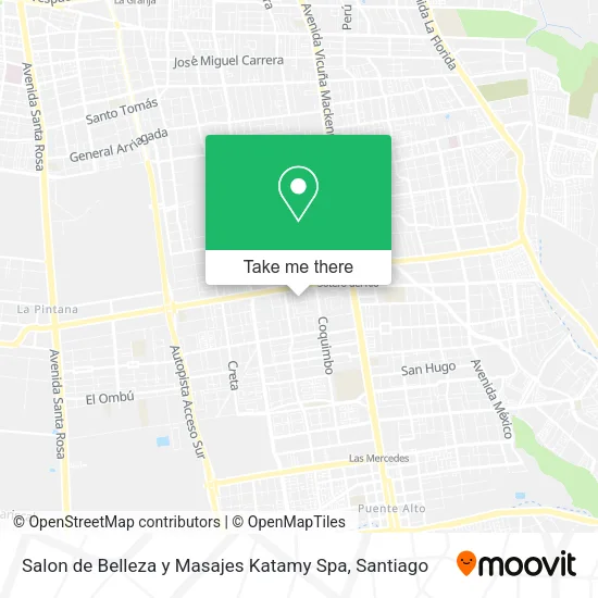 Salon de Belleza y Masajes Katamy Spa map