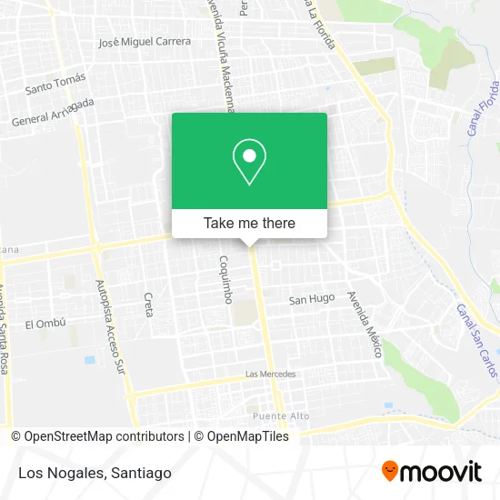Los Nogales map
