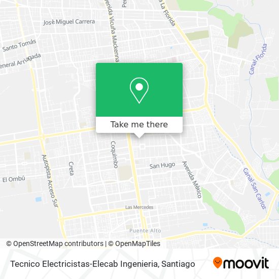 Mapa de Tecnico Electricistas-Elecab Ingenieria