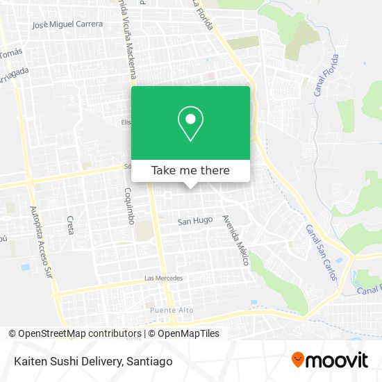 Kaiten Sushi Delivery map