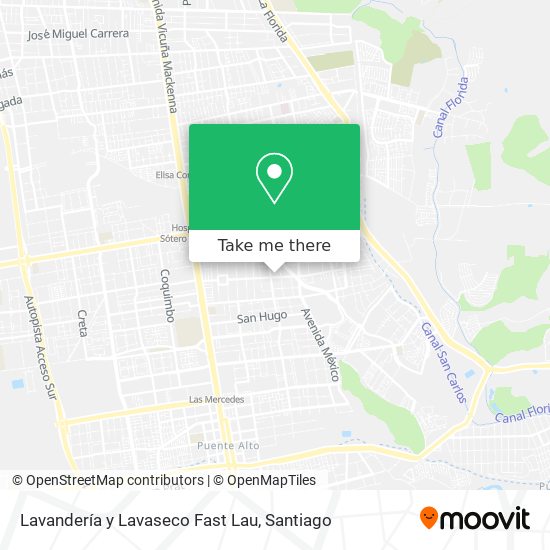 Lavandería y Lavaseco Fast Lau map