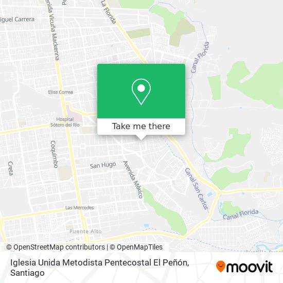 Iglesia Unida Metodista Pentecostal El Peñón map
