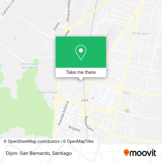 Dijon- San Bernardo map
