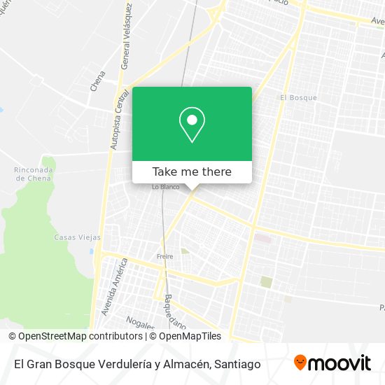 El Gran Bosque Verdulería y Almacén map