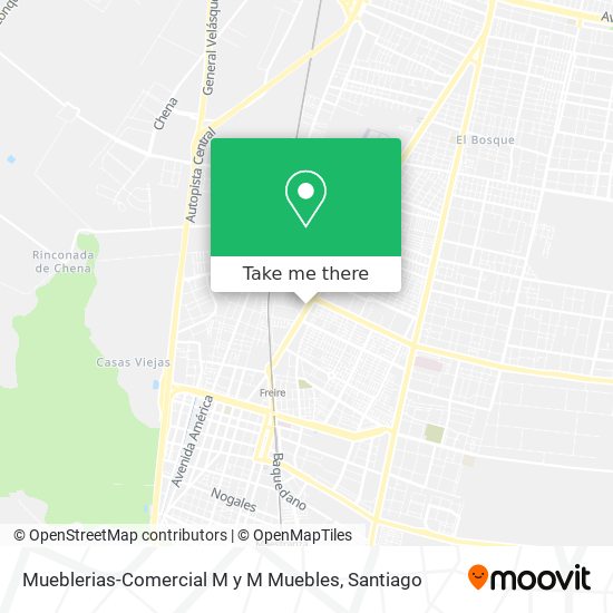 Mueblerias-Comercial M y M Muebles map