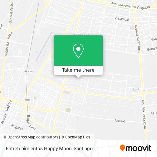 Mapa de Entretenimientos Happy Moon