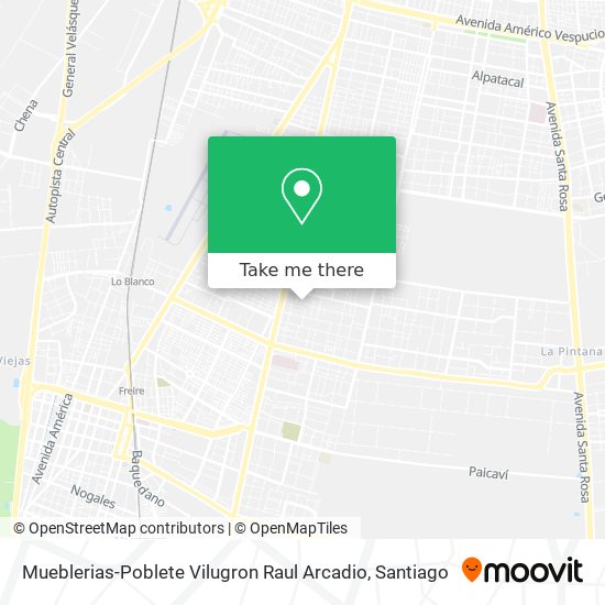 Mueblerias-Poblete Vilugron Raul Arcadio map
