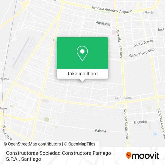 Constructoras-Sociedad Constructora Famego S.P.A. map