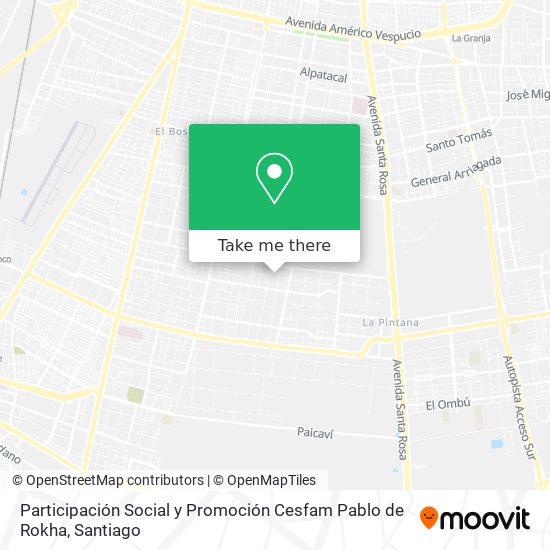Participación Social y Promoción Cesfam Pablo de Rokha map