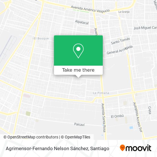 Agrimensor-Fernando Nelson Sánchez map