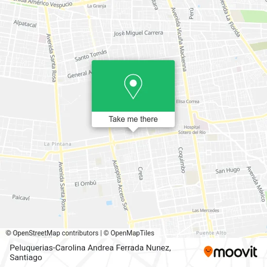 Peluquerias-Carolina Andrea Ferrada Nunez map