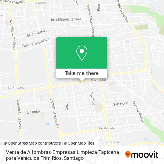 Venta de Alfombras-Empresas Limpieza-Tapicería para Vehículos Trim Ríos map