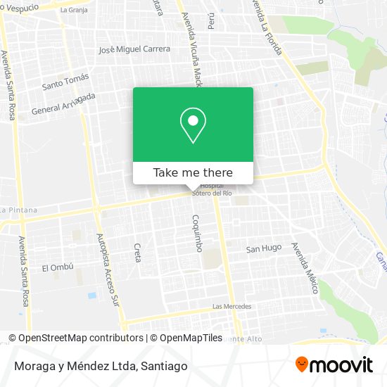 Moraga y Méndez Ltda map