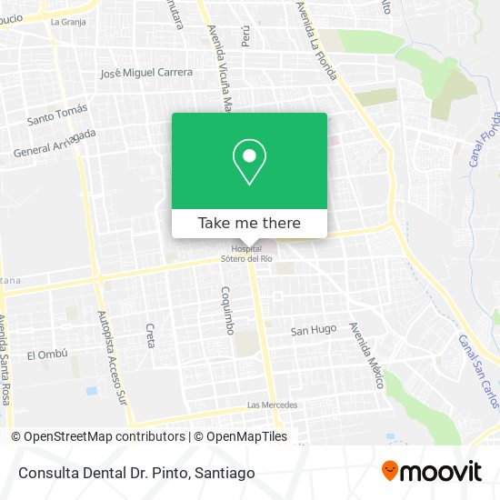 Mapa de Consulta Dental Dr. Pinto