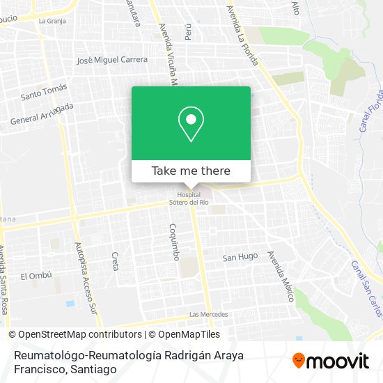 Reumatológo-Reumatología Radrigán Araya Francisco map