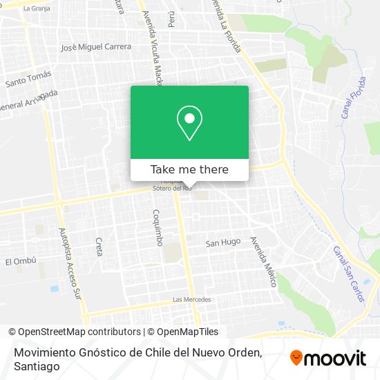 Mapa de Movimiento Gnóstico de Chile del Nuevo Orden
