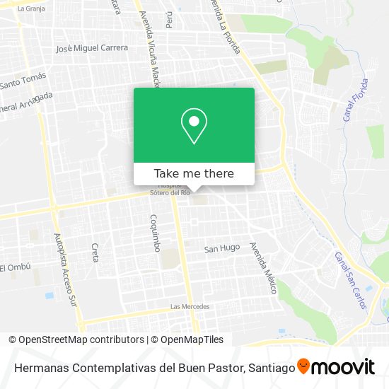 Mapa de Hermanas Contemplativas del Buen Pastor