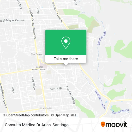 Consulta Médica Dr Arias map
