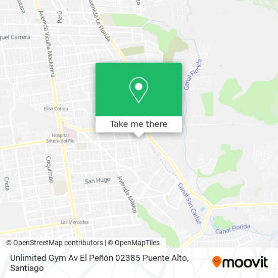 Unlimited Gym Av El Peñón 02385 Puente Alto map