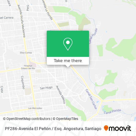 PF286-Avenida El Peñón / Esq. Angostura map