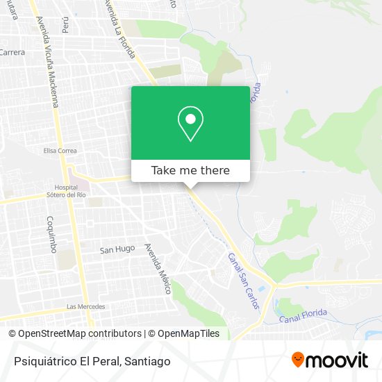 Psiquiátrico El Peral map