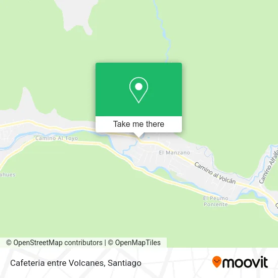 Mapa de Cafeteria entre Volcanes