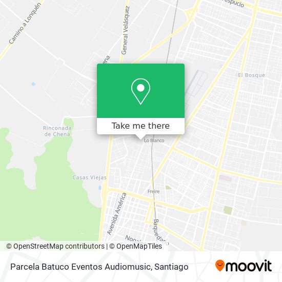 Mapa de Parcela Batuco Eventos Audiomusic