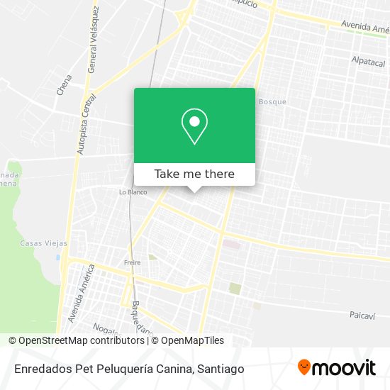 Mapa de Enredados Pet Peluquería Canina