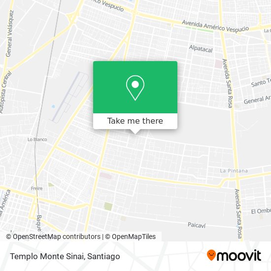 Templo Monte Sinai map