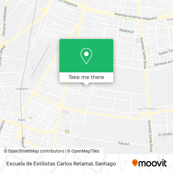 Mapa de Escuela de Estilistas Carlos Retamal