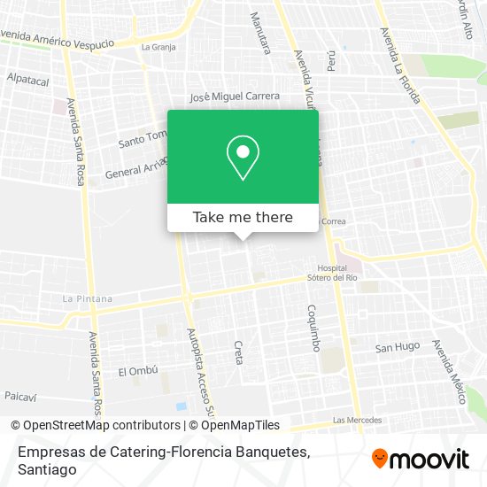 Empresas de Catering-Florencia Banquetes map