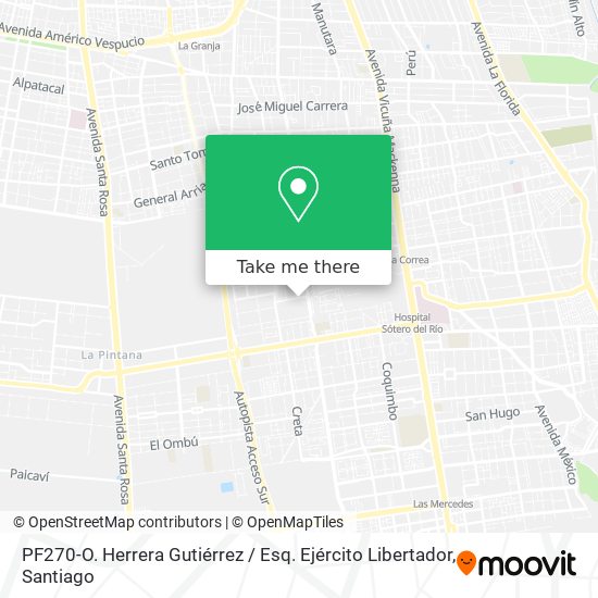 Mapa de PF270-O. Herrera Gutiérrez / Esq. Ejército Libertador