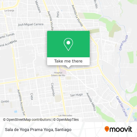 Sala de Yoga Prama Yoga map