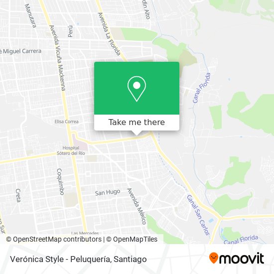 Mapa de Verónica Style - Peluquería