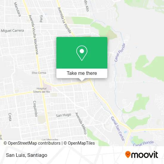 San Luis map