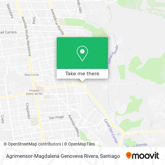 Agrimensor-Magdalena Genoveva Rivera map