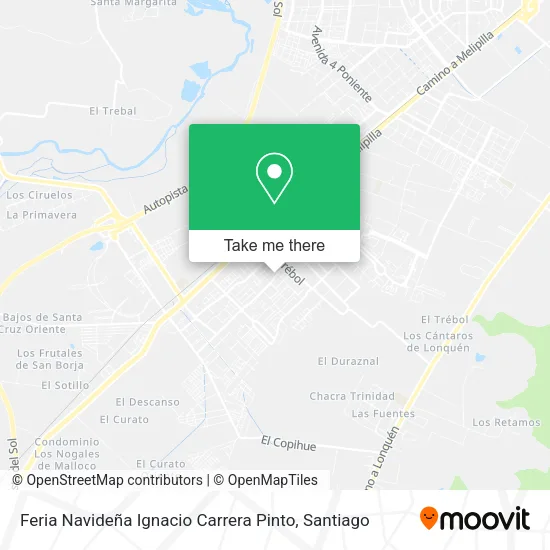 Feria Navideña Ignacio Carrera Pinto map