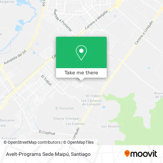 Avelt-Programs Sede Maipú map